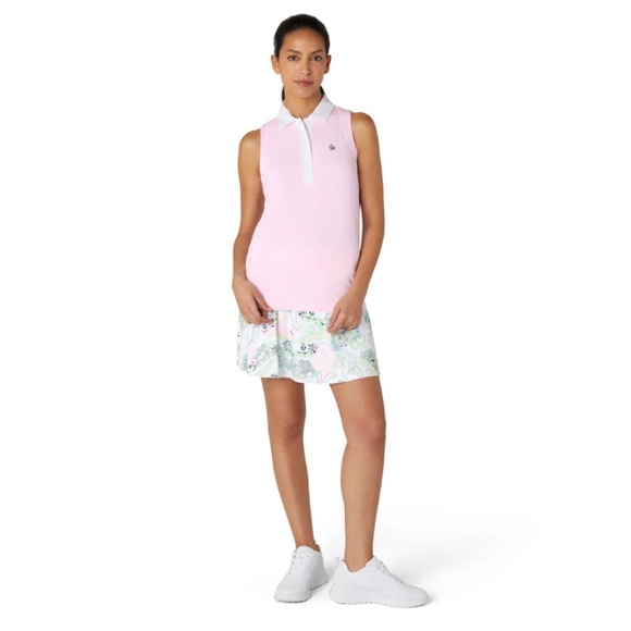 Original Penguin Ladies Gelato Pink Sleeveless Polo - Shirt  Size Large NWOT - Picture 3 of 14